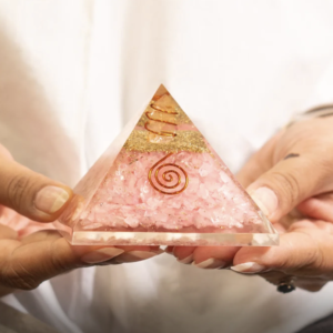 Orgone Rose Quartz Pyramid